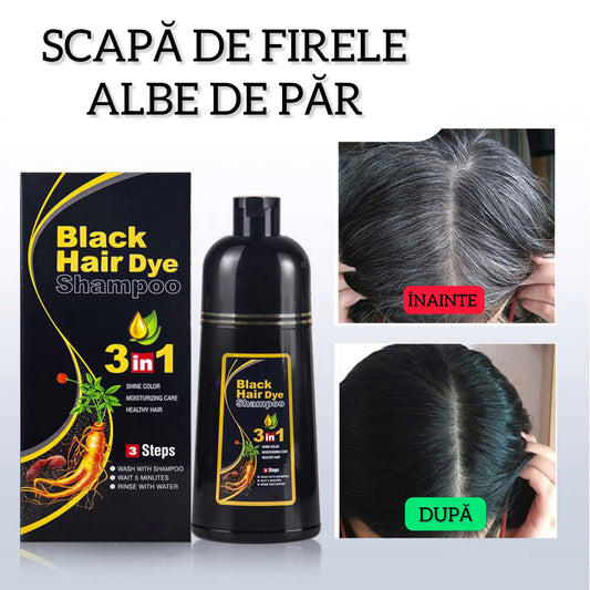 Șampon nuanțator 3 în 1 (NATURAL), scapă de firele albe