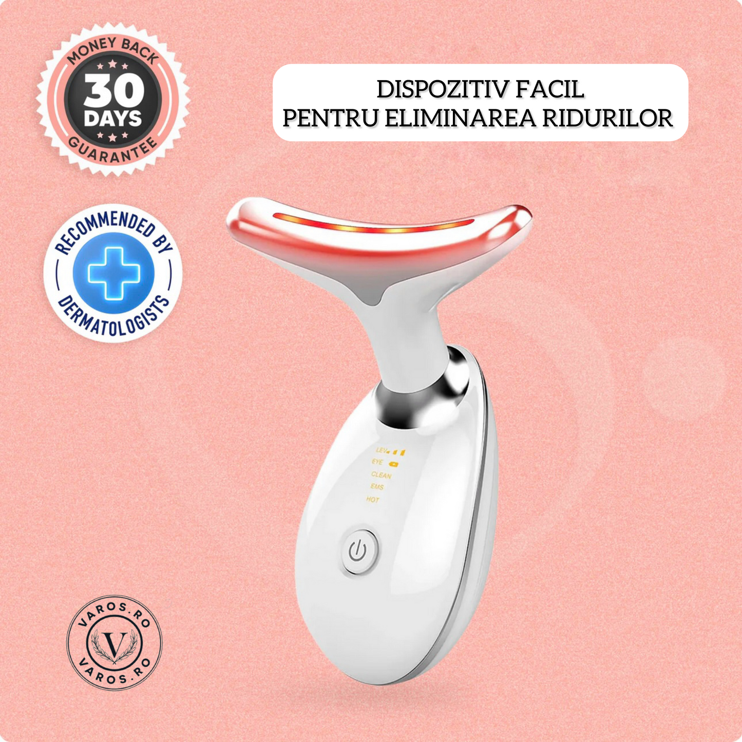 Dispozitiv facial pentru eliminarea ridurilor