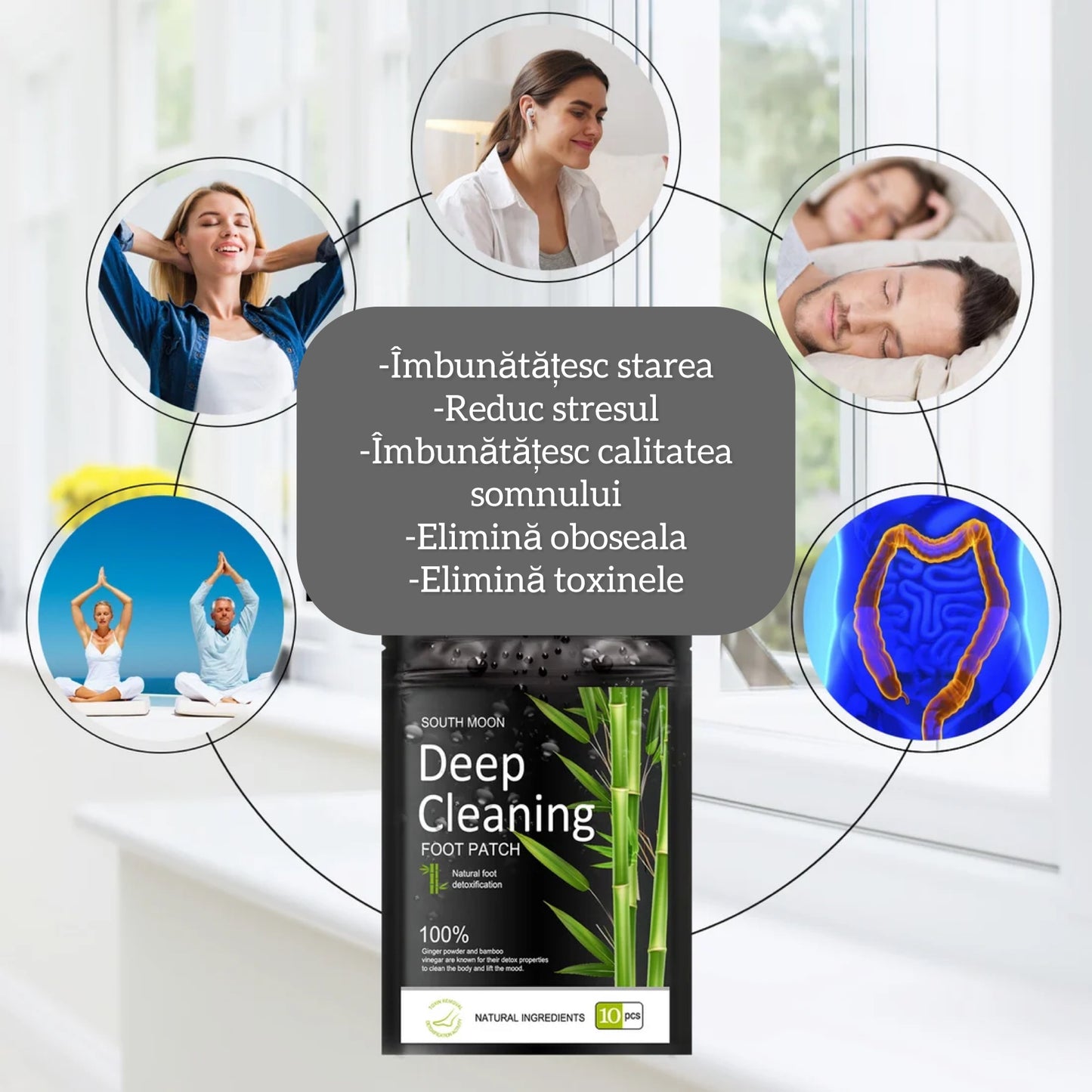 Set cu Plasturi Terapeutici de Detoxifiere